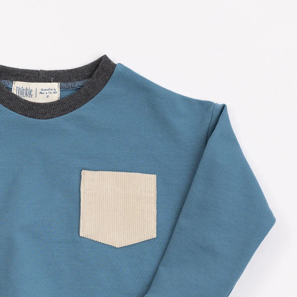 Modern Sweatshirt in Tide