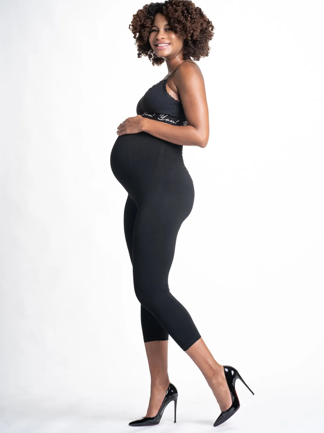 Mom's Night Out Crop Maternity Leggings