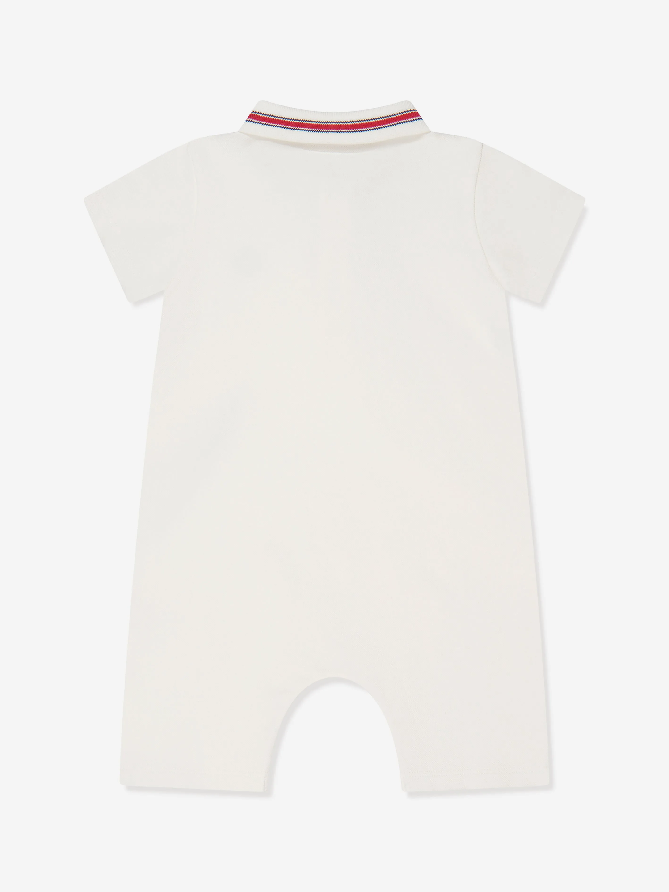 Moncler Enfant Baby Boys Polo Romper in White
