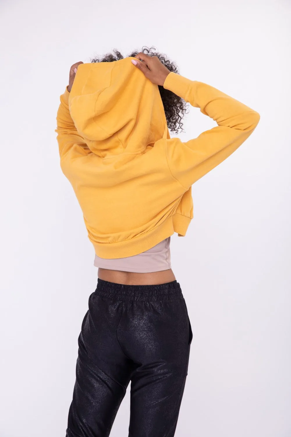 Mono B Cropped Zip-Up Hoodie Jacket