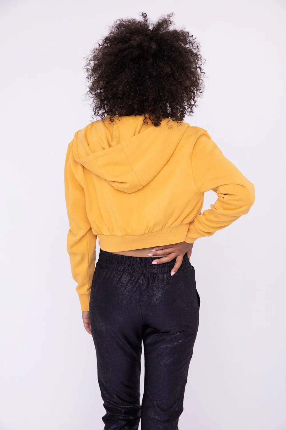 Mono B Cropped Zip-Up Hoodie Jacket
