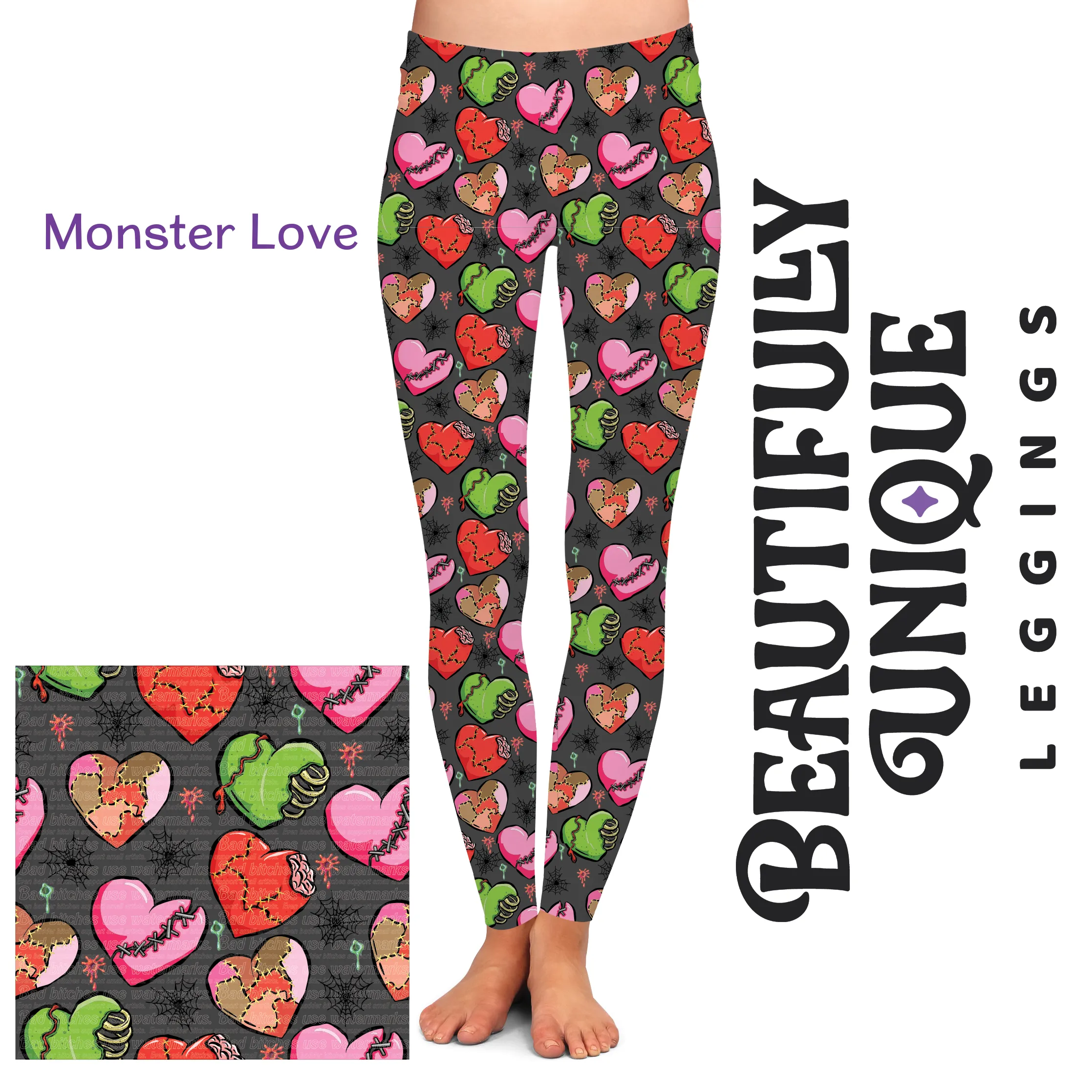 Monster Love (Exclusive) - High-quality Handcrafted Vibrant Leggings
