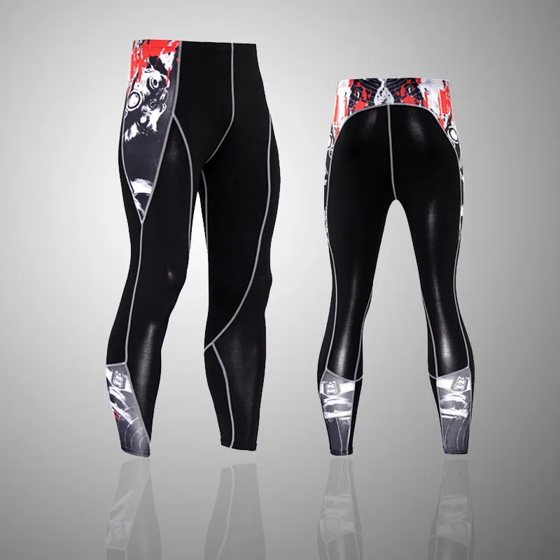 Motor City Madness Black 2 Long Sleeve No Gi BJJ Compression Rash Guard & Leggings/Spats for Jiu Jitsu, MMA, Grappling & Wrestling Kit