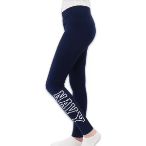 Navy Ladies Love 'Em Longer Leggings (Navy)