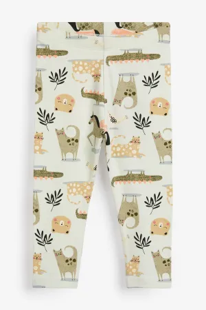 Next Mint Unicorn Baby Girls Leggings