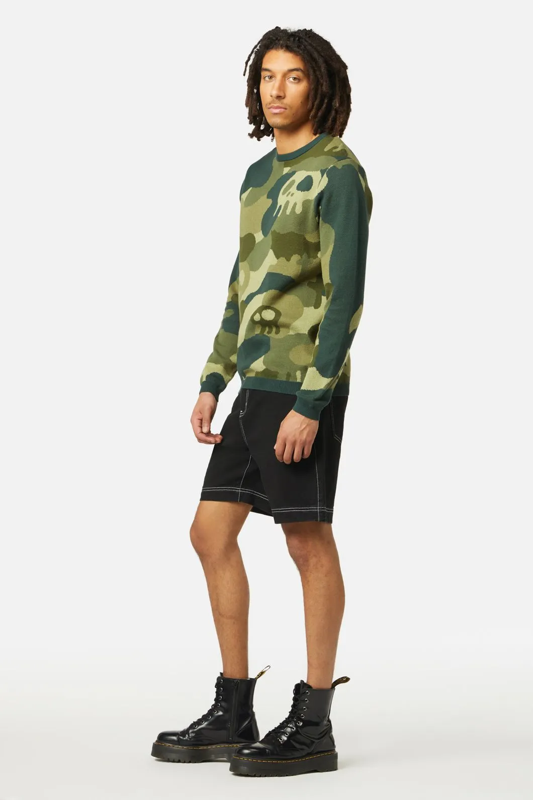 Nook Of The Garden Camo Knit Jumper