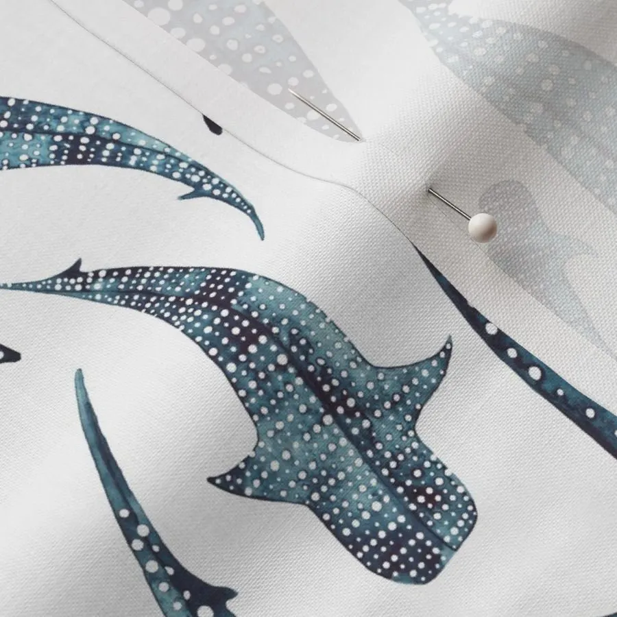 Ocean Swaddle   Band or Beanie,Watercolor Whale Shark Swaddle,Under the Sea,Nautical Newborn,Nature Inspiration,Blue Teal