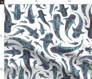 Ocean Swaddle   Band or Beanie,Watercolor Whale Shark Swaddle,Under the Sea,Nautical Newborn,Nature Inspiration,Blue Teal