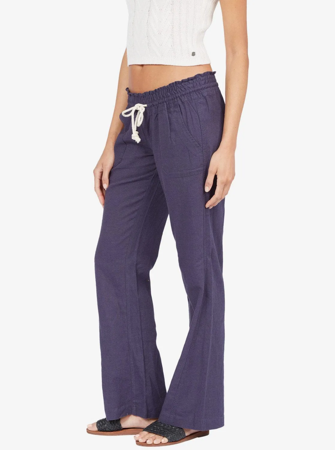 Oceanside Flared Pants - Mood Indigo