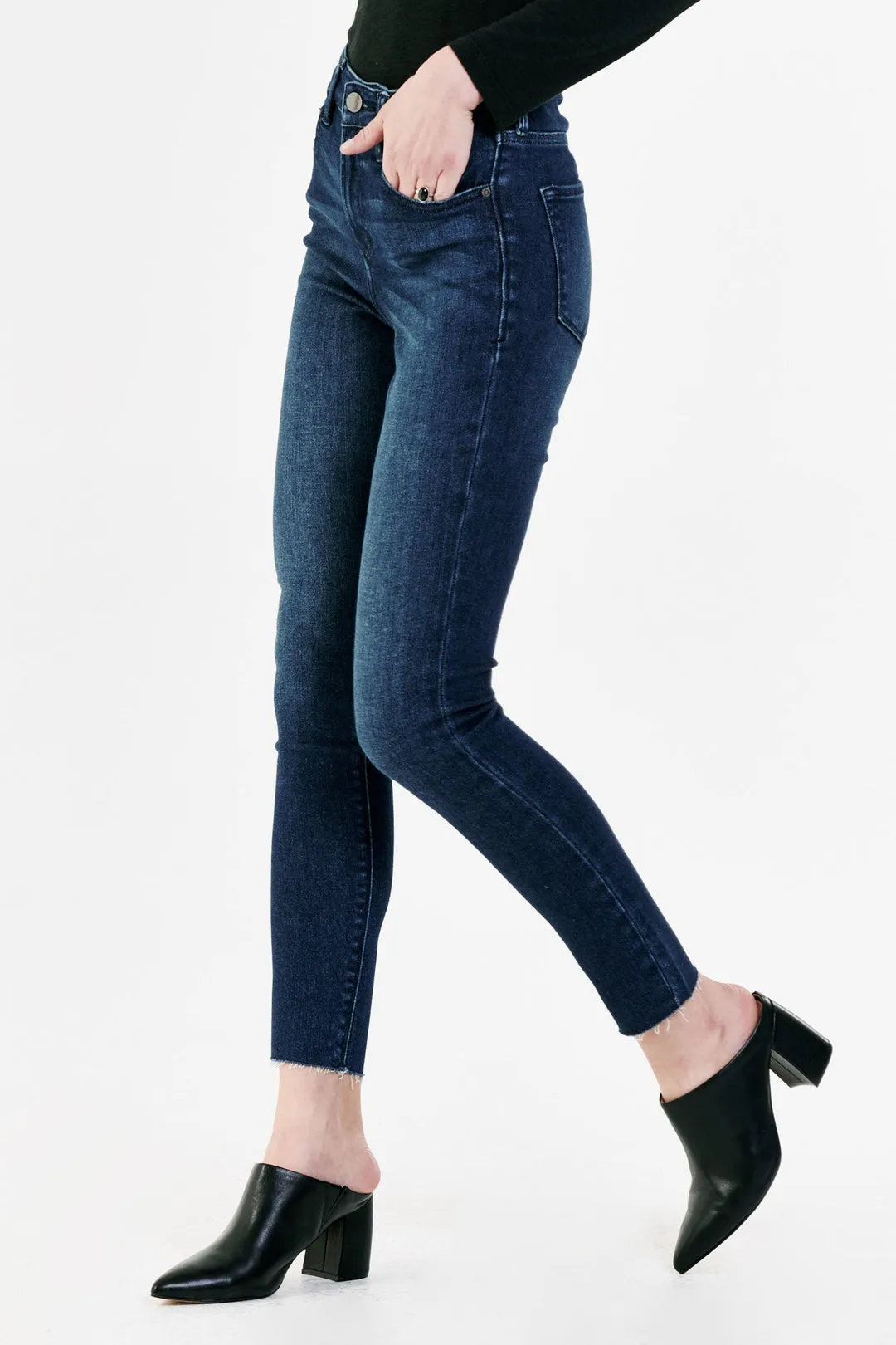 Olivia High Rise Ankle Skinny Jeans
