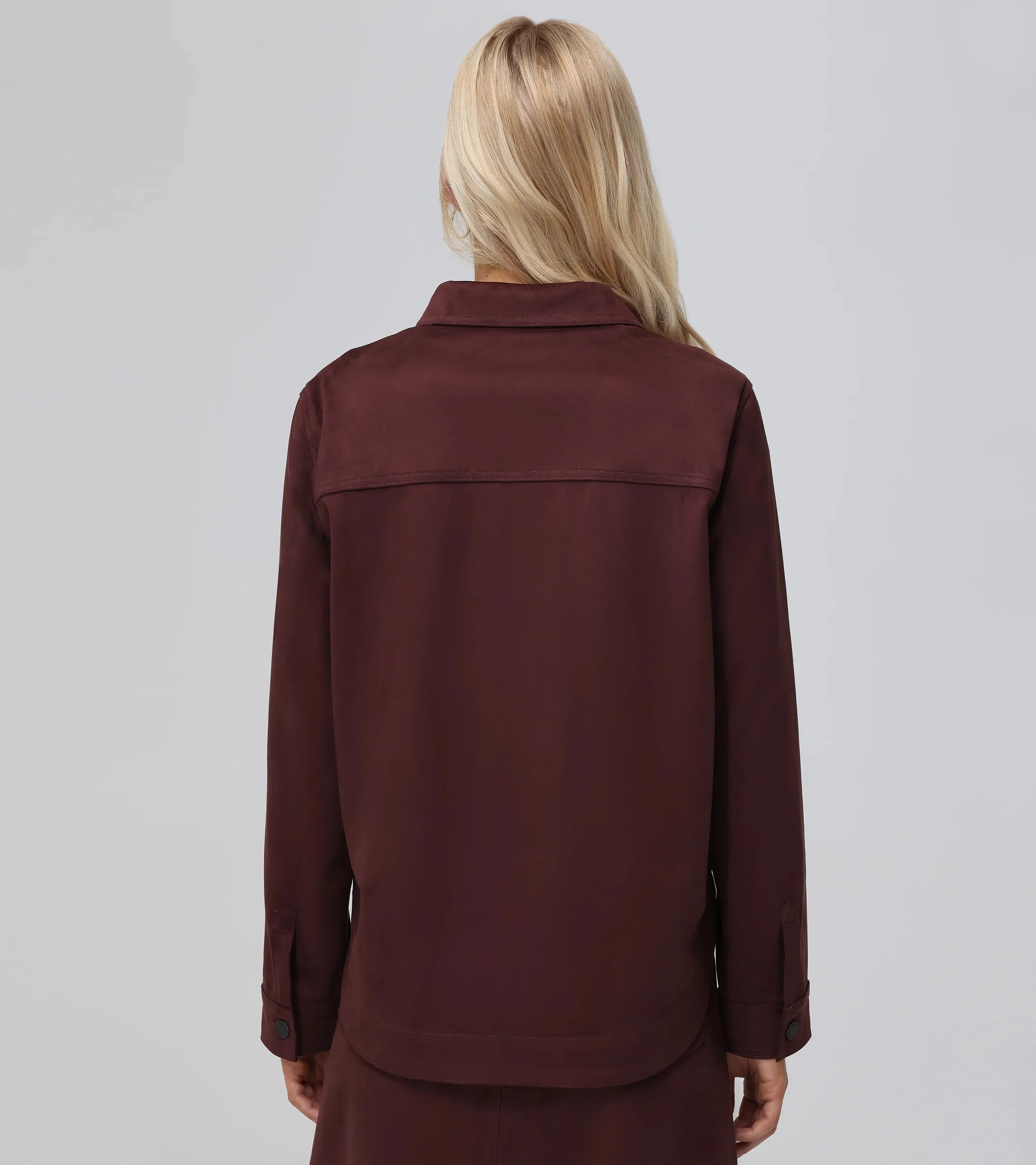 Oversized Faux Suede Jacket