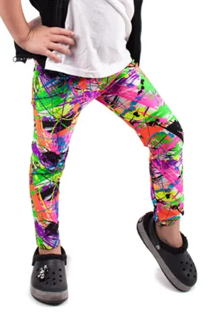 Paint Splatter Kids Leggings