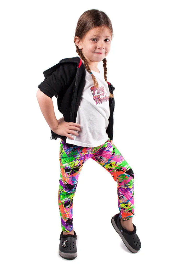 Paint Splatter Kids Leggings
