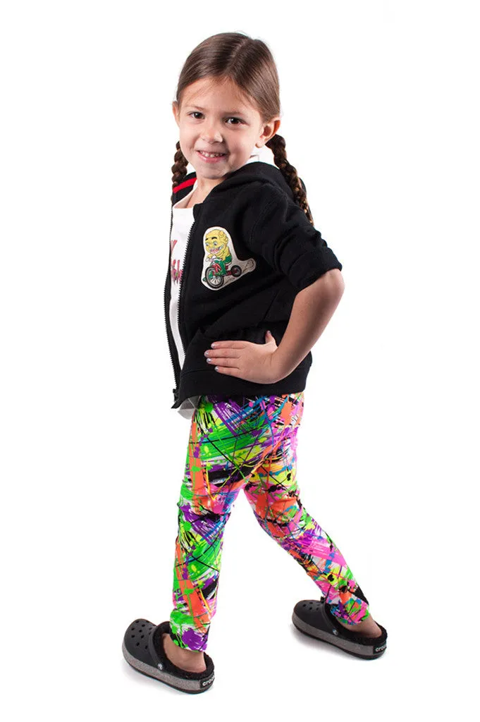 Paint Splatter Kids Leggings