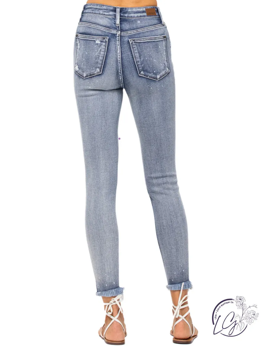 Peggy High-Rise Button Fly Skinny by Judy Blue