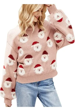 Pink Mini Santa Sweater