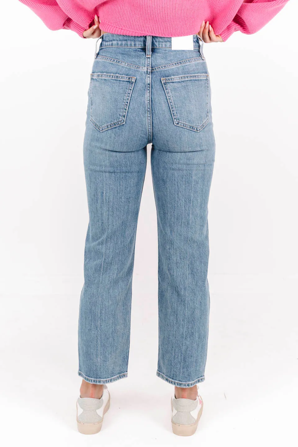 Pistola Cassie Super High Rise Straight Crop Jeans - Cambridge