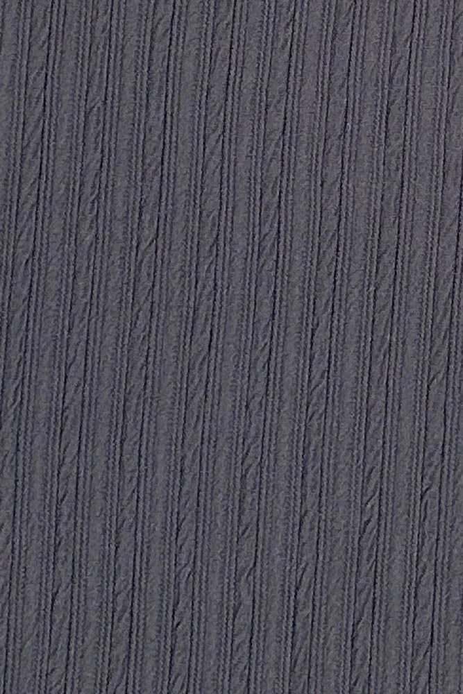 Plain Knit Open Hem Pocket Trousers