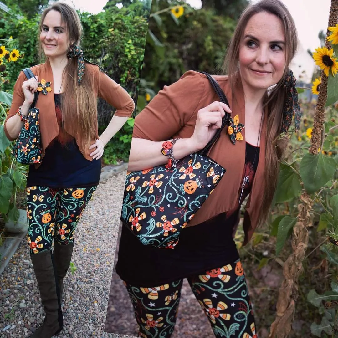 Pre-Order: Spooky Sweet Garden (Johanna Parker Exclusive) - High-quality Handcrafted Vibrant Leggings