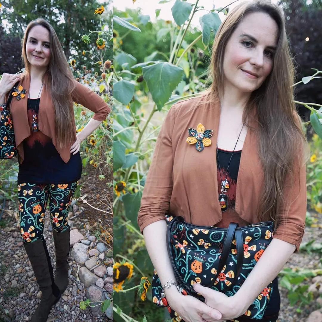 Pre-Order: Spooky Sweet Garden (Johanna Parker Exclusive) - High-quality Handcrafted Vibrant Leggings