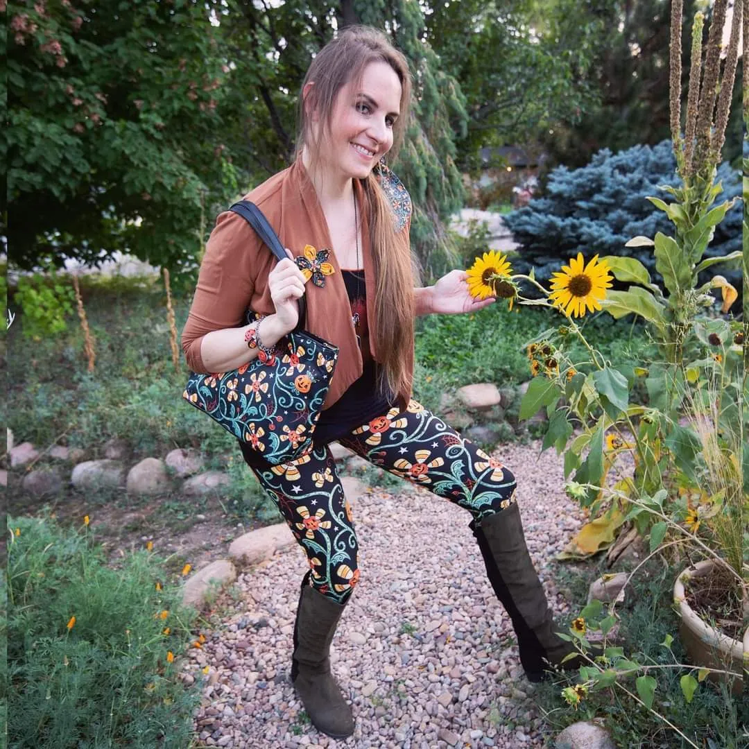 Pre-Order: Spooky Sweet Garden (Johanna Parker Exclusive) - High-quality Handcrafted Vibrant Leggings