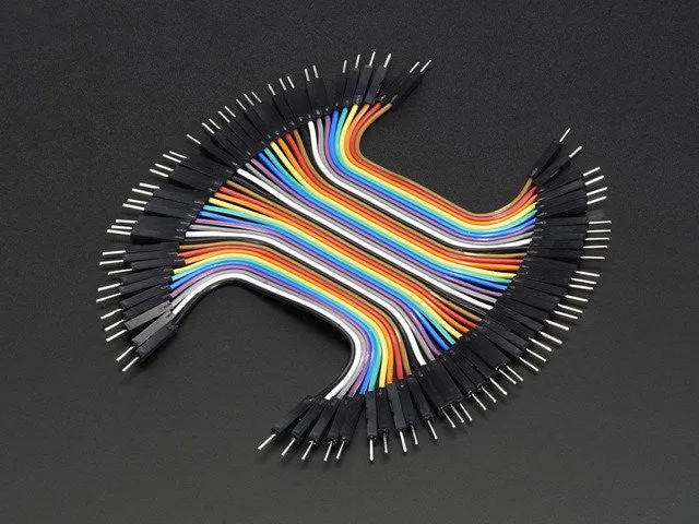 Premium Male/Male Jumper Wires - 40 x 3" (75mm)