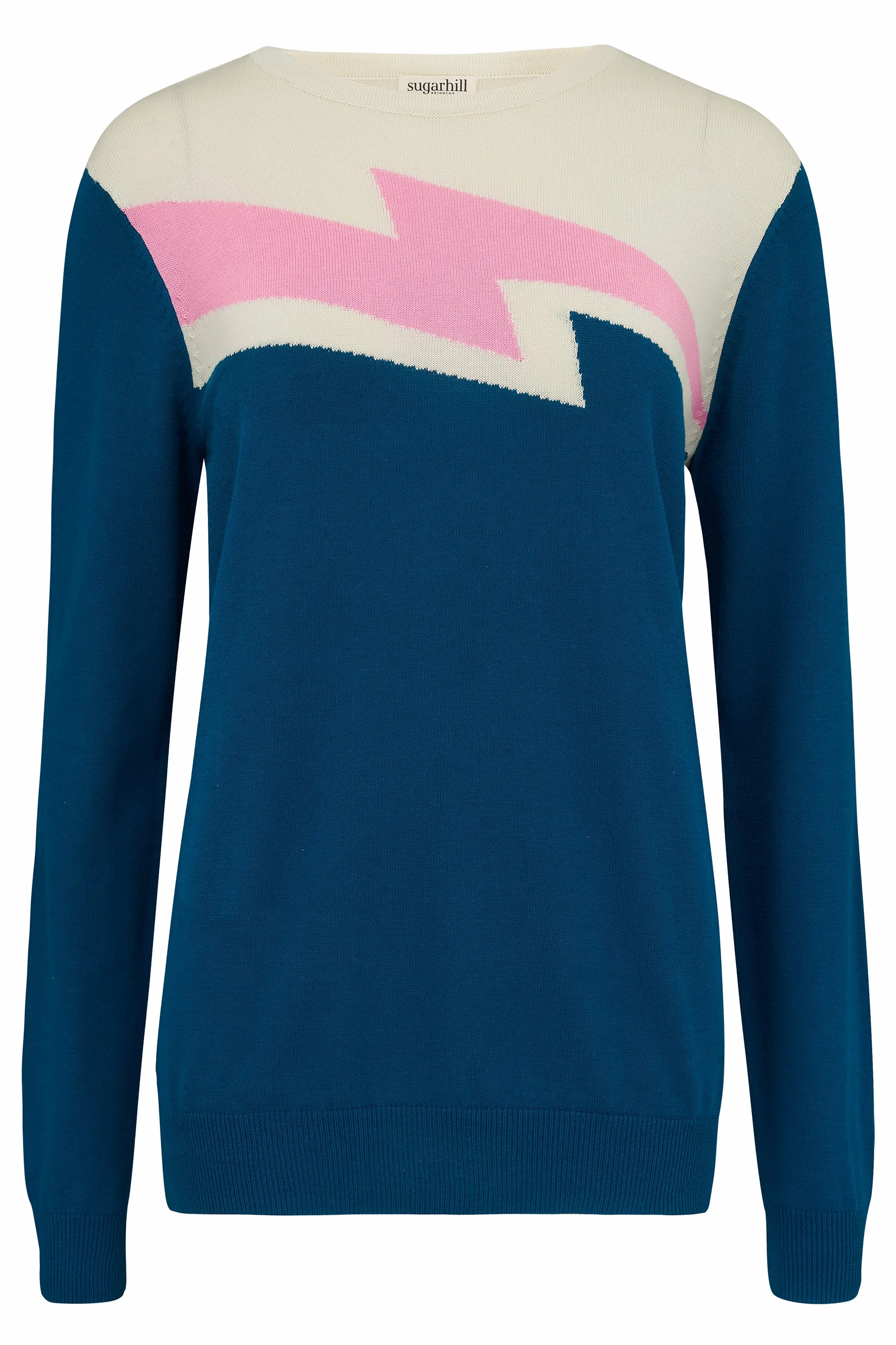Rita Jumper - Teal Lightning Flash Split