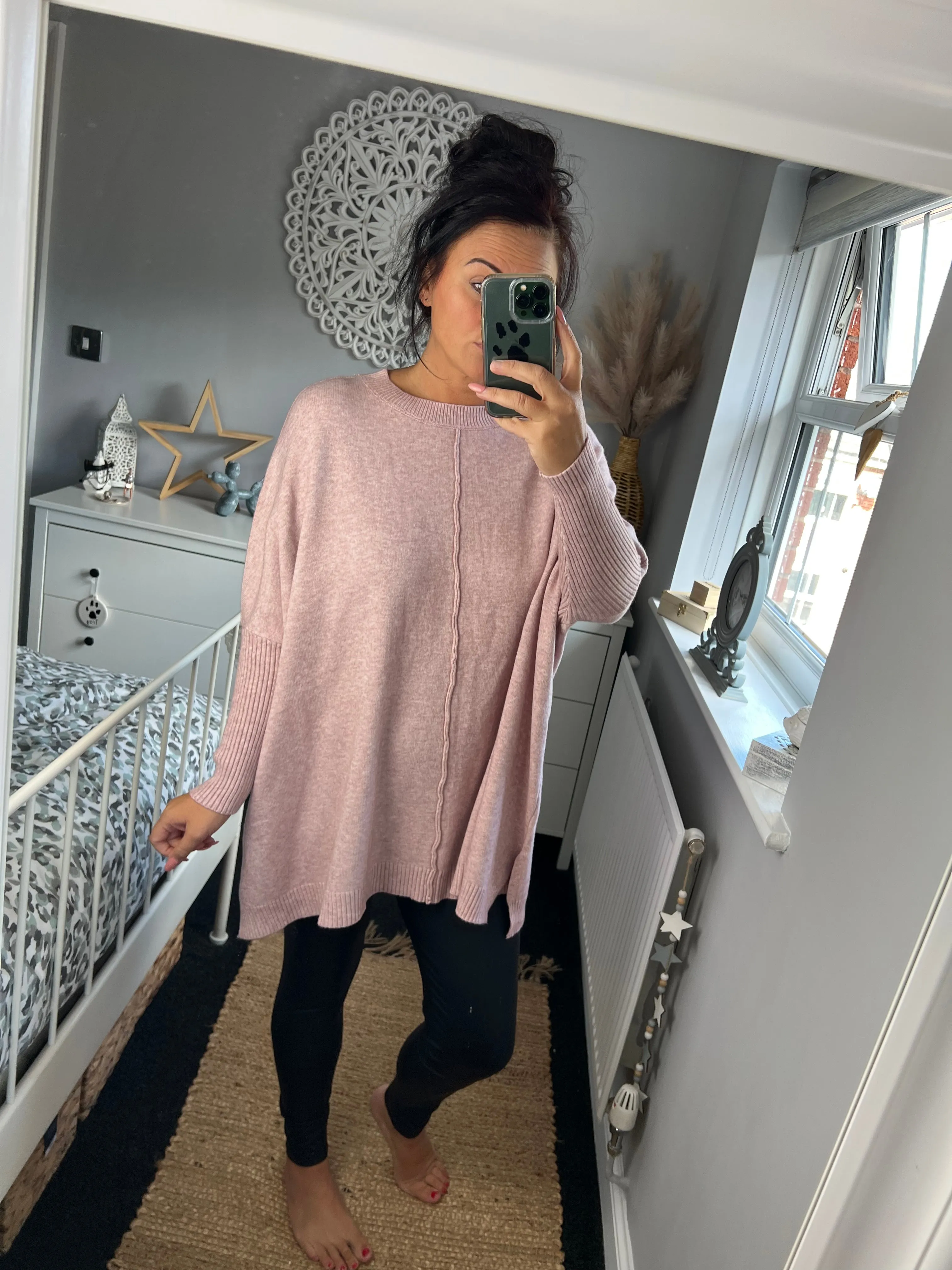 Round Neck Jumper - Blush