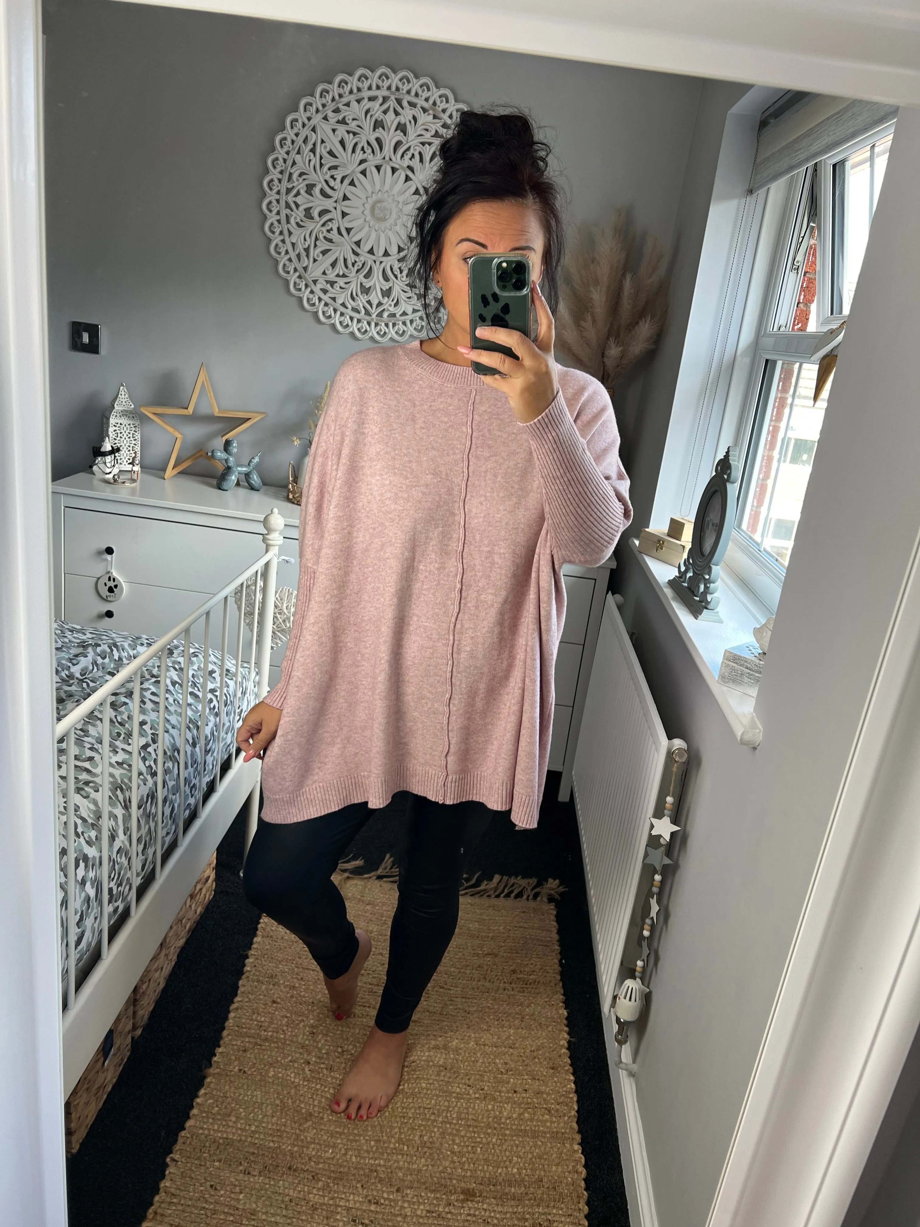 Round Neck Jumper - Blush
