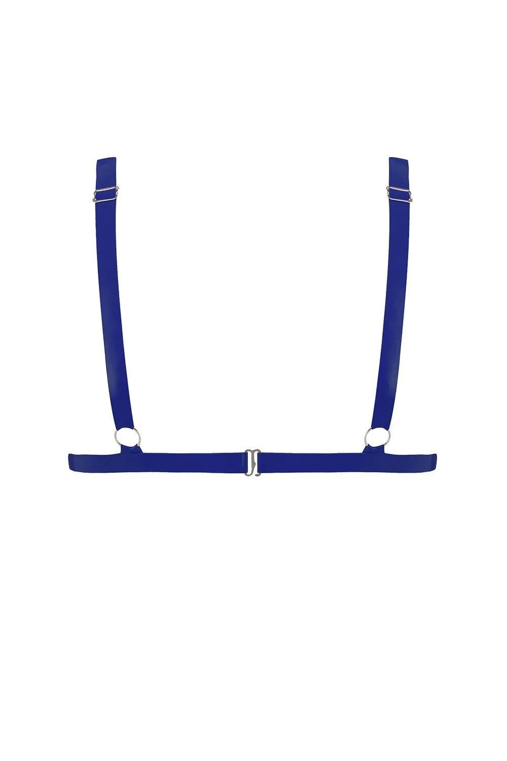 Royalblue Navy Latex Triangle Bra