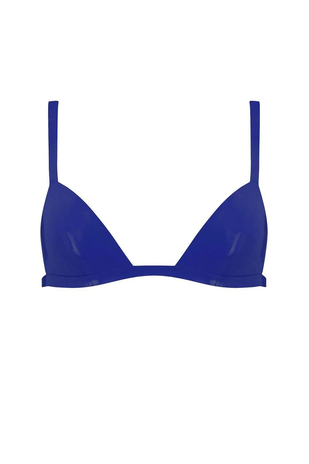 Royalblue Navy Latex Triangle Bra