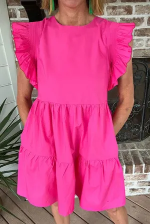 Ruffle Babydoll Mini Dress