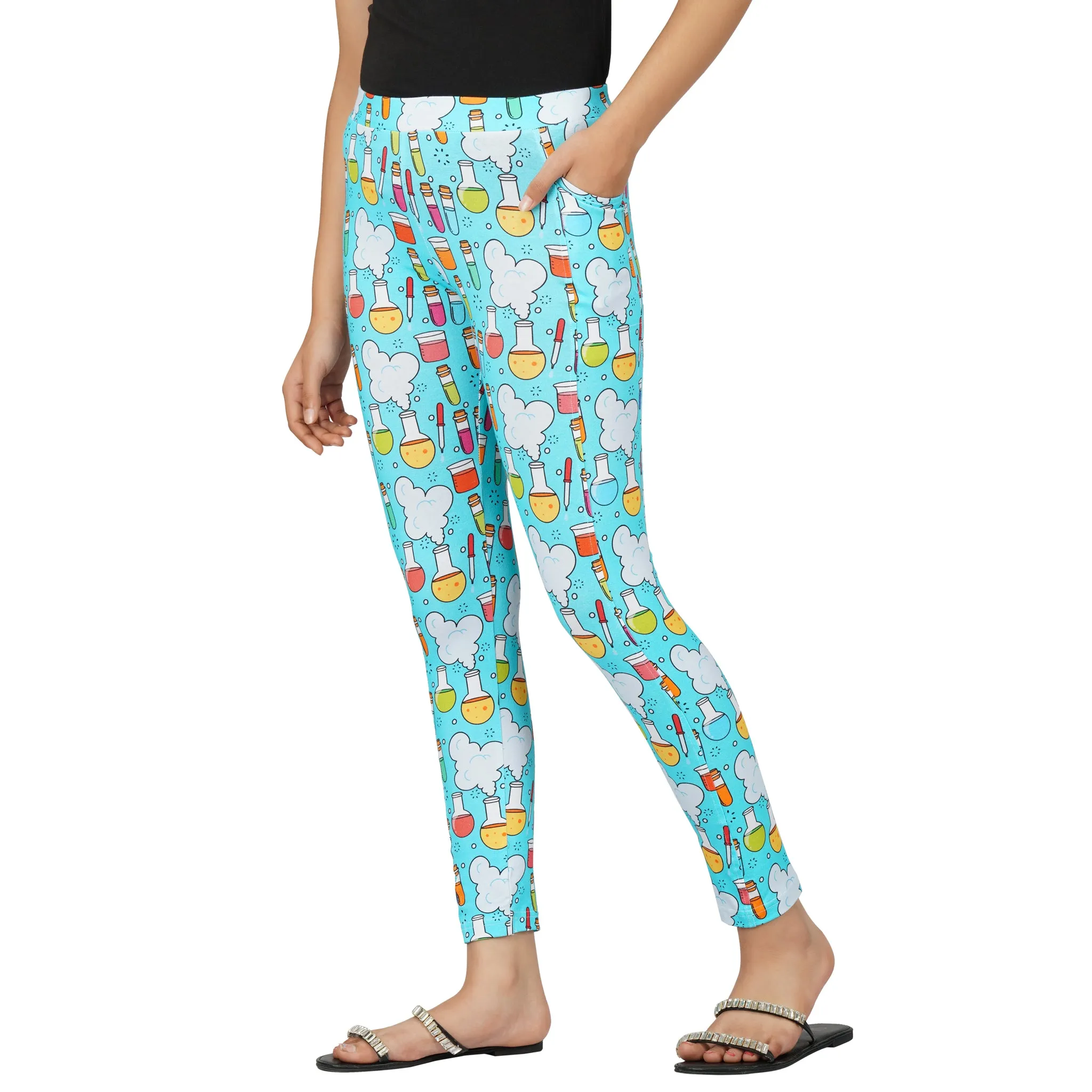 Science Equipment Kids Leggings with Pockets