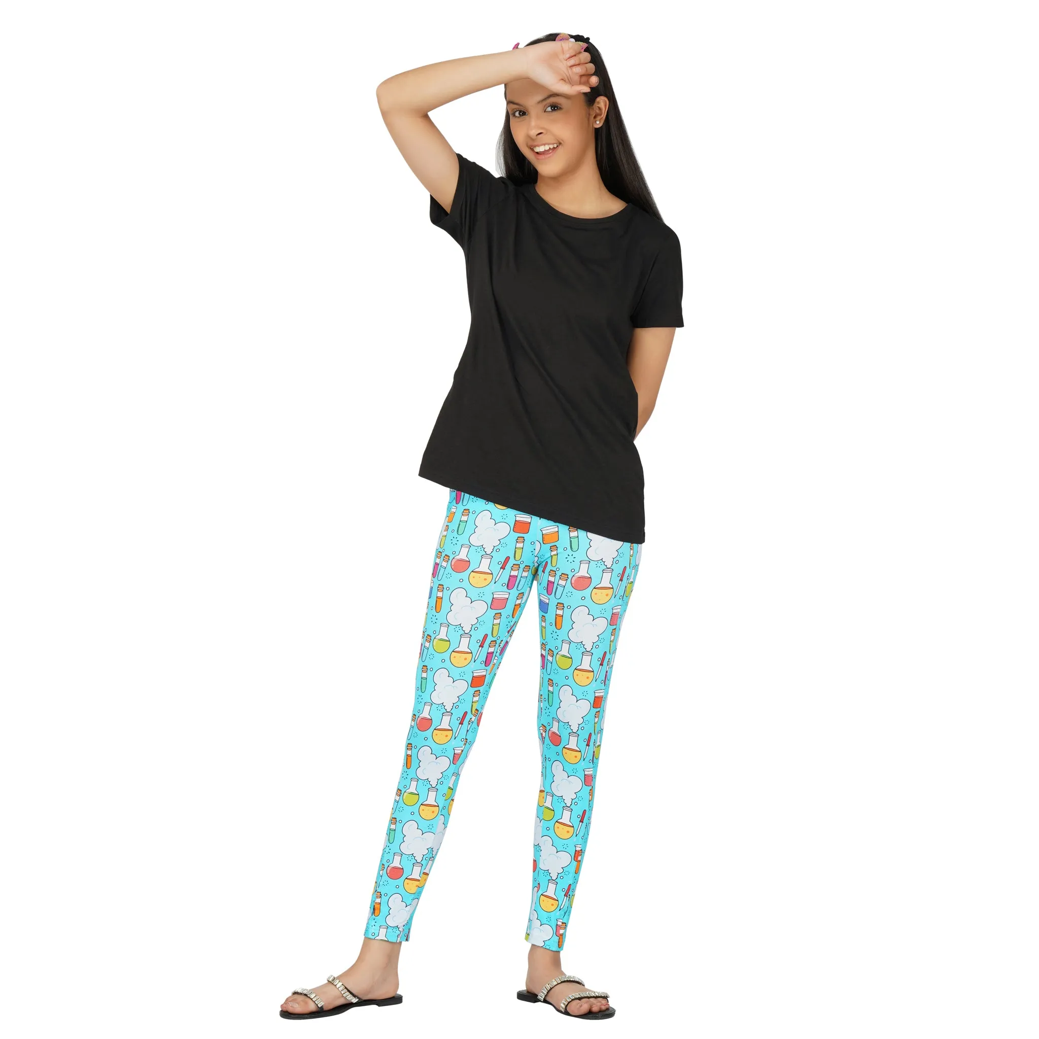 Science Equipment Kids Leggings with Pockets