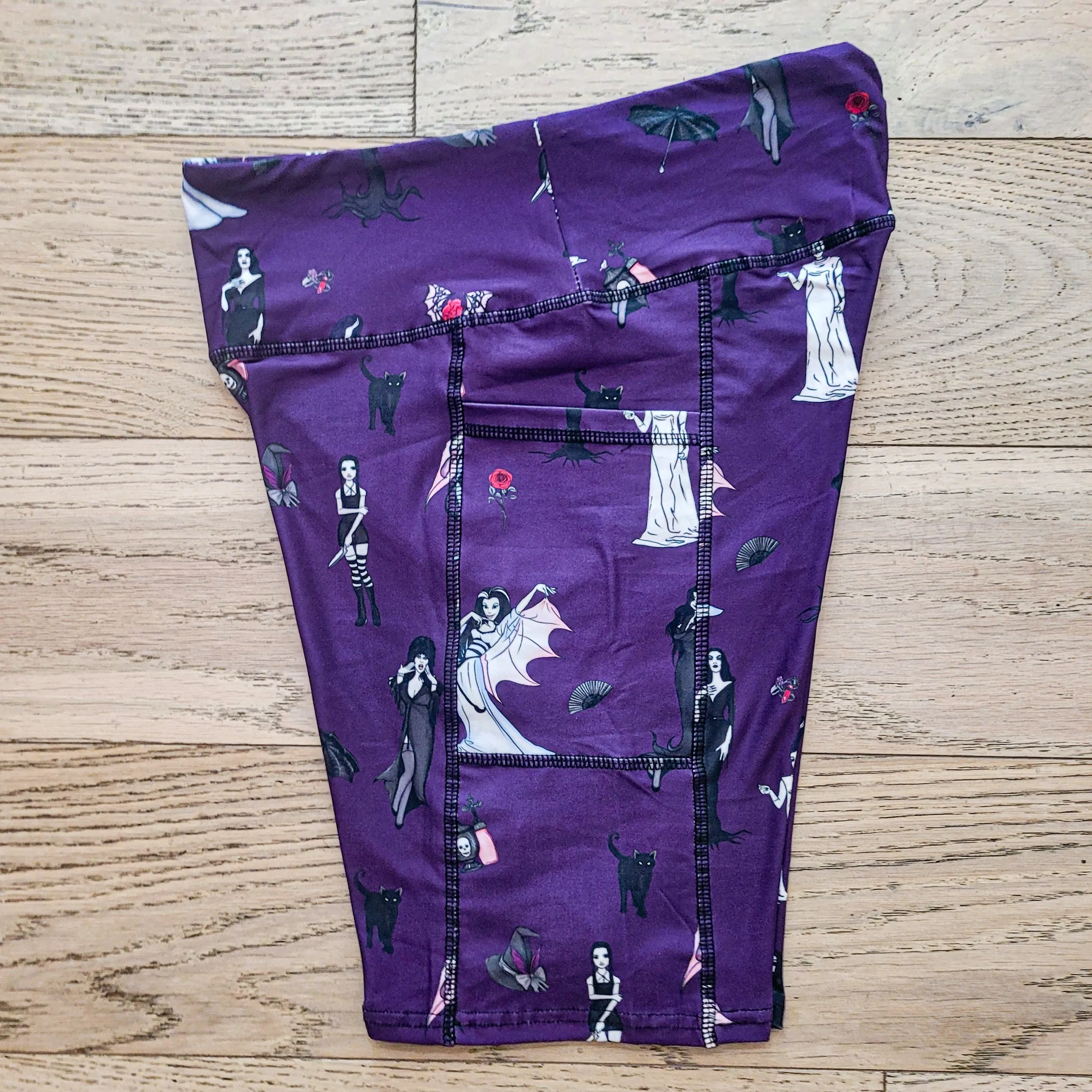 Scream Queens (Exclusive) Pocket Biker Shorts - High-quality Handcrafted Vibrant Bike Shorts