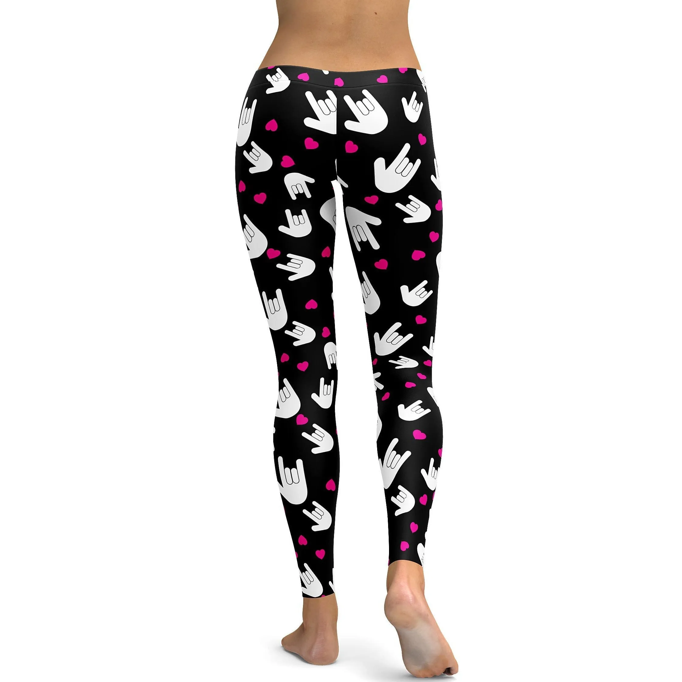 Sign Language I Love You Leggings