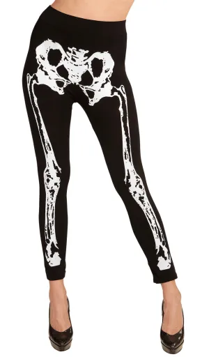 Skelett Leggings 75DEN für Damen