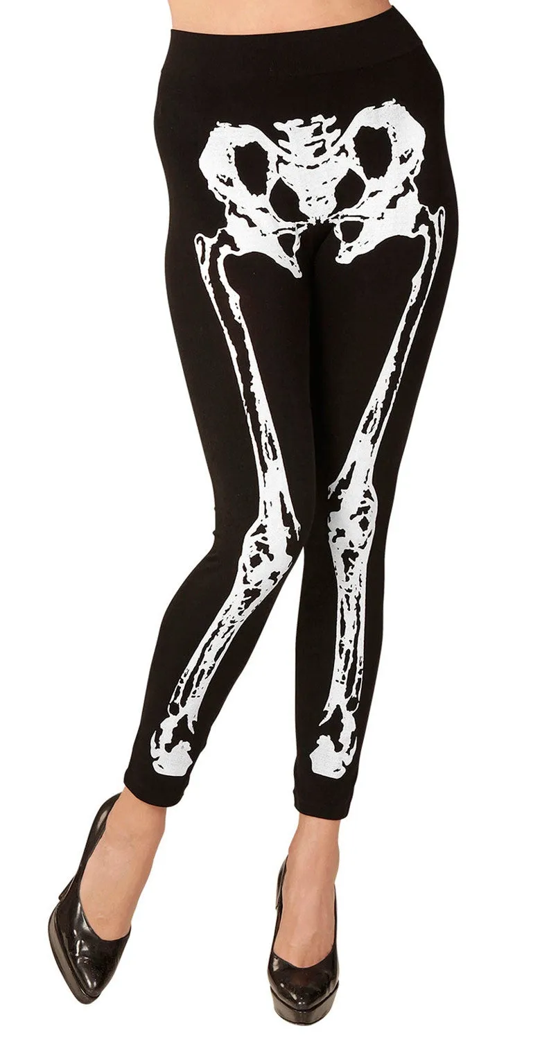 Skelett Leggings 75DEN für Damen