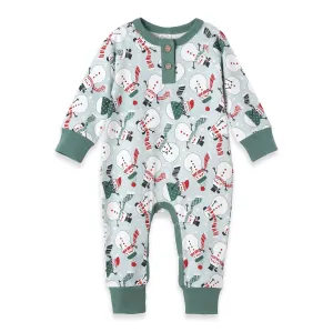 Snowman Romper: 0-3M