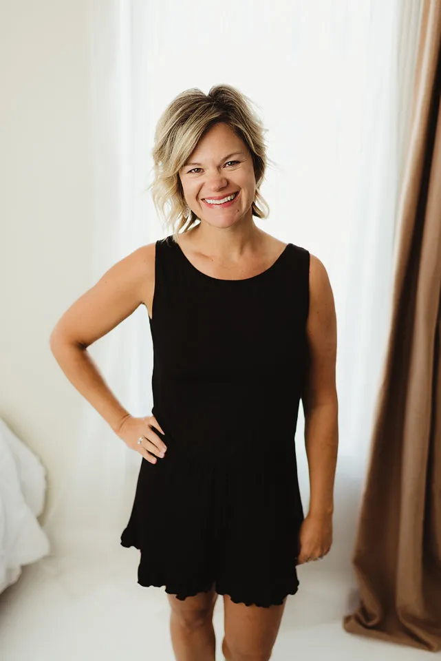 Solid Tank Romper