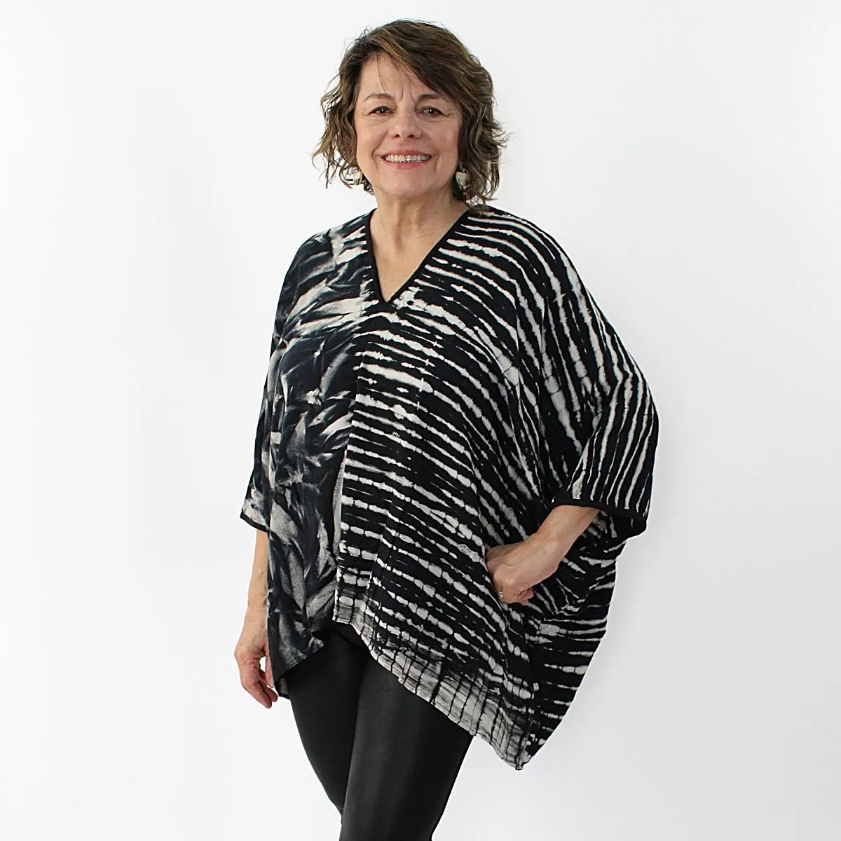 Split Pattern Blouse