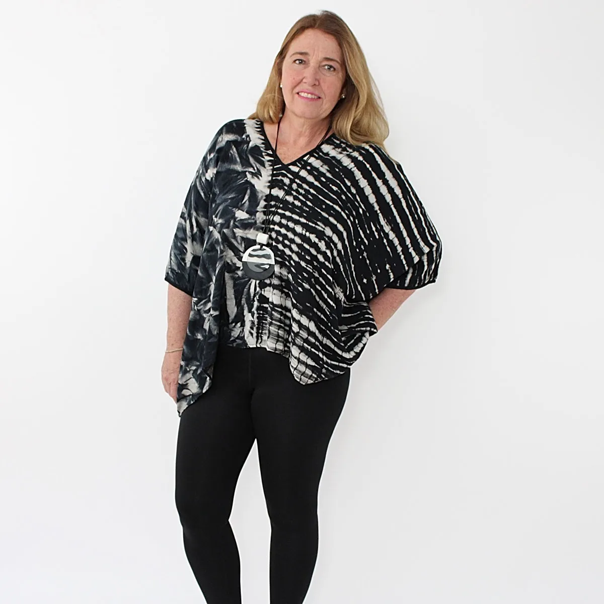 Split Pattern Blouse