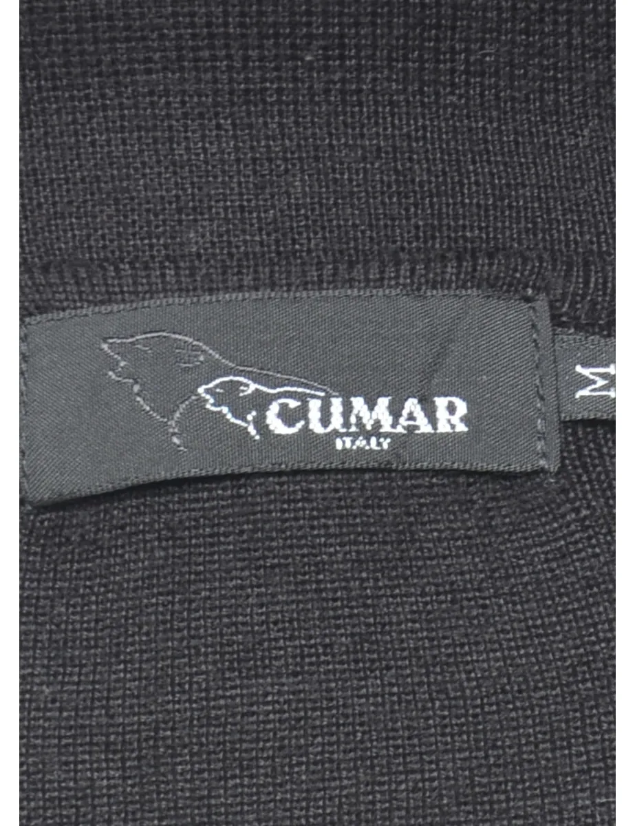 Striped Black Jumper - M