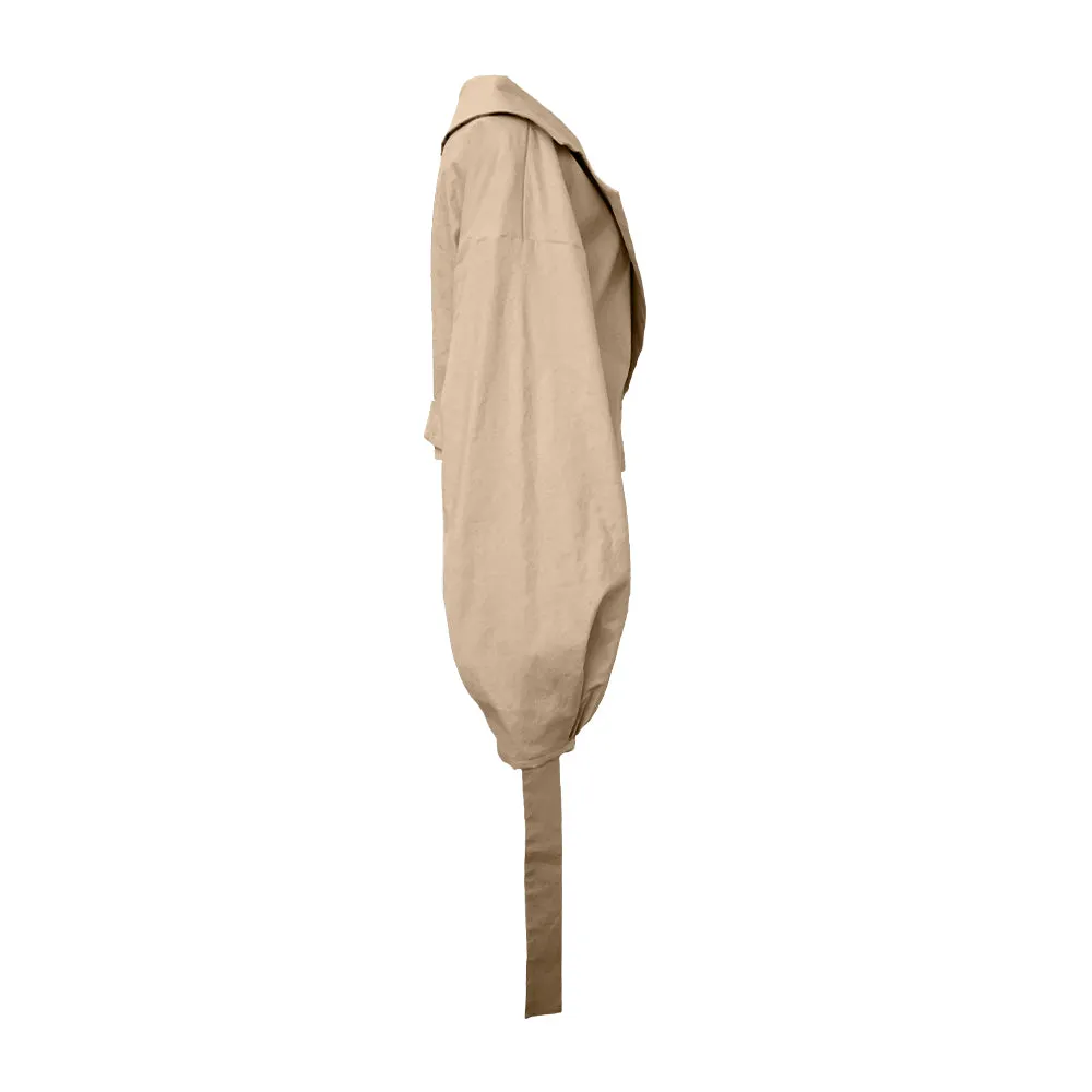 Sustainable Oversized Cropped Linen Jacket