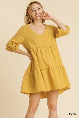 The Venice Criss Cross Babydoll Dress