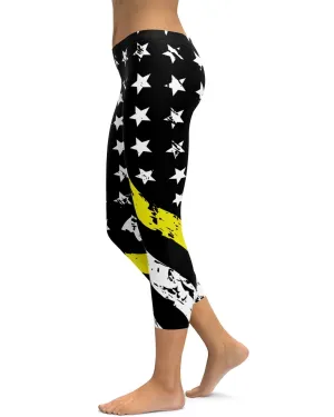 Thin Yellow Line Capris
