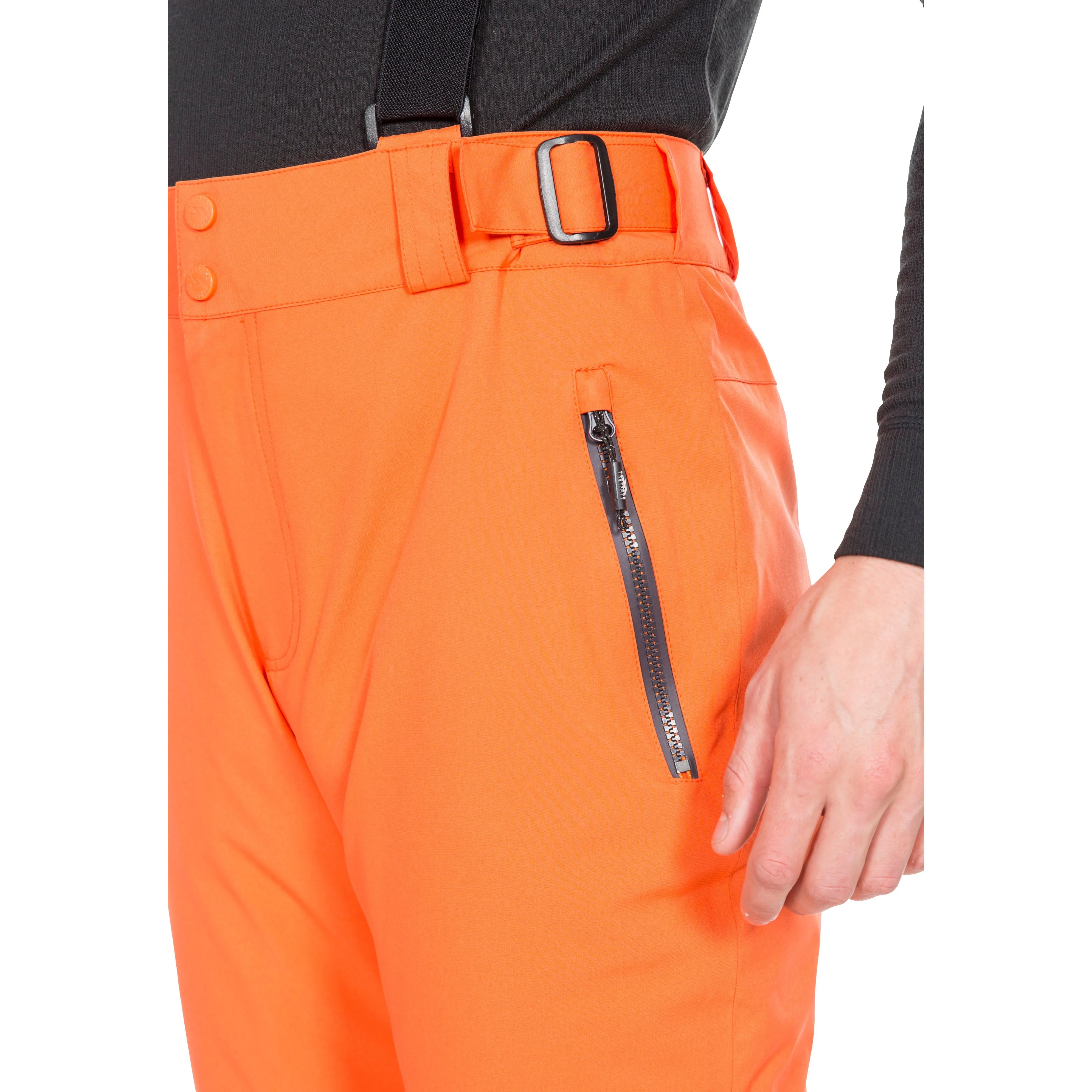 Trevor Mens Lightly Padded Slim Fit Ski Trousers in Orange