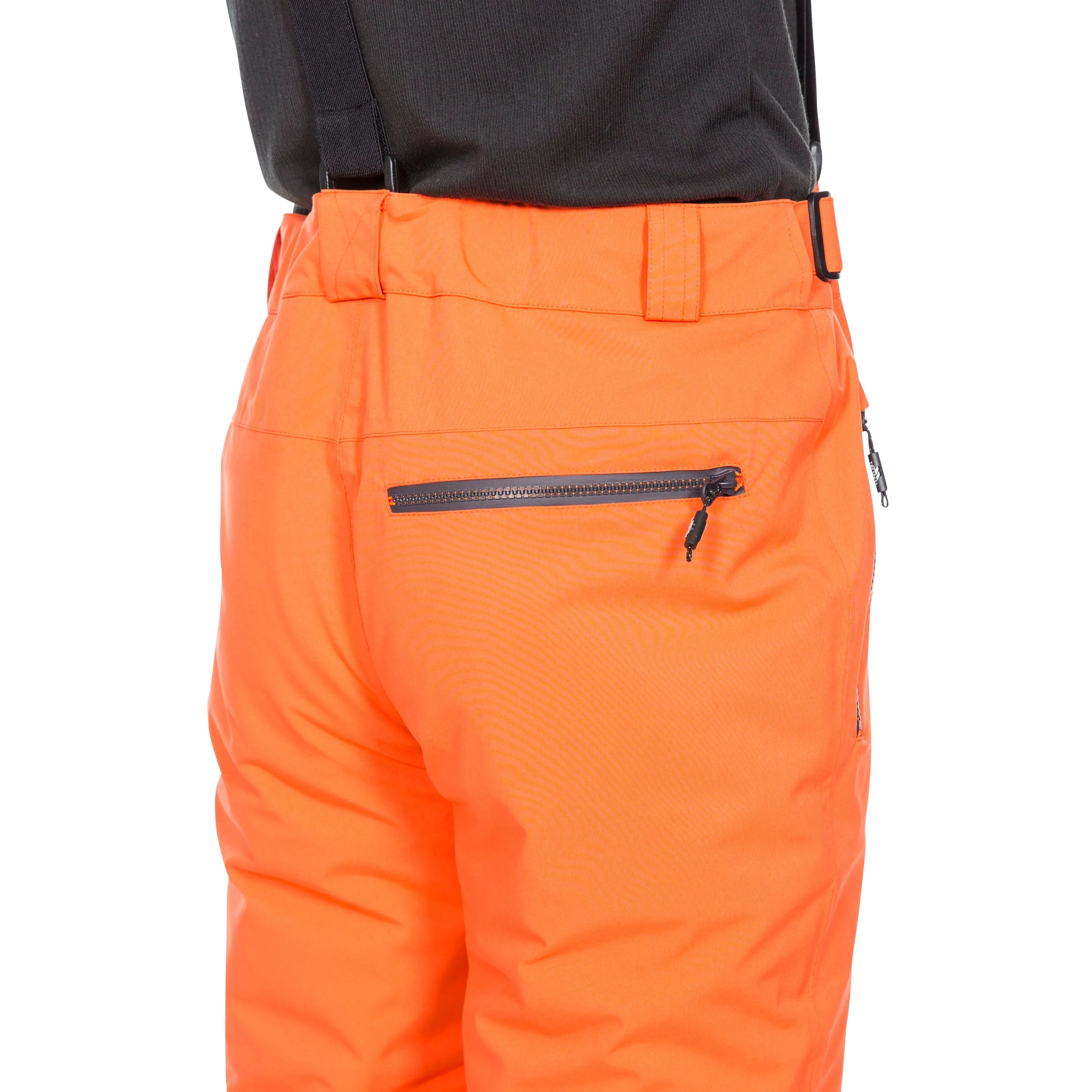 Trevor Mens Lightly Padded Slim Fit Ski Trousers in Orange