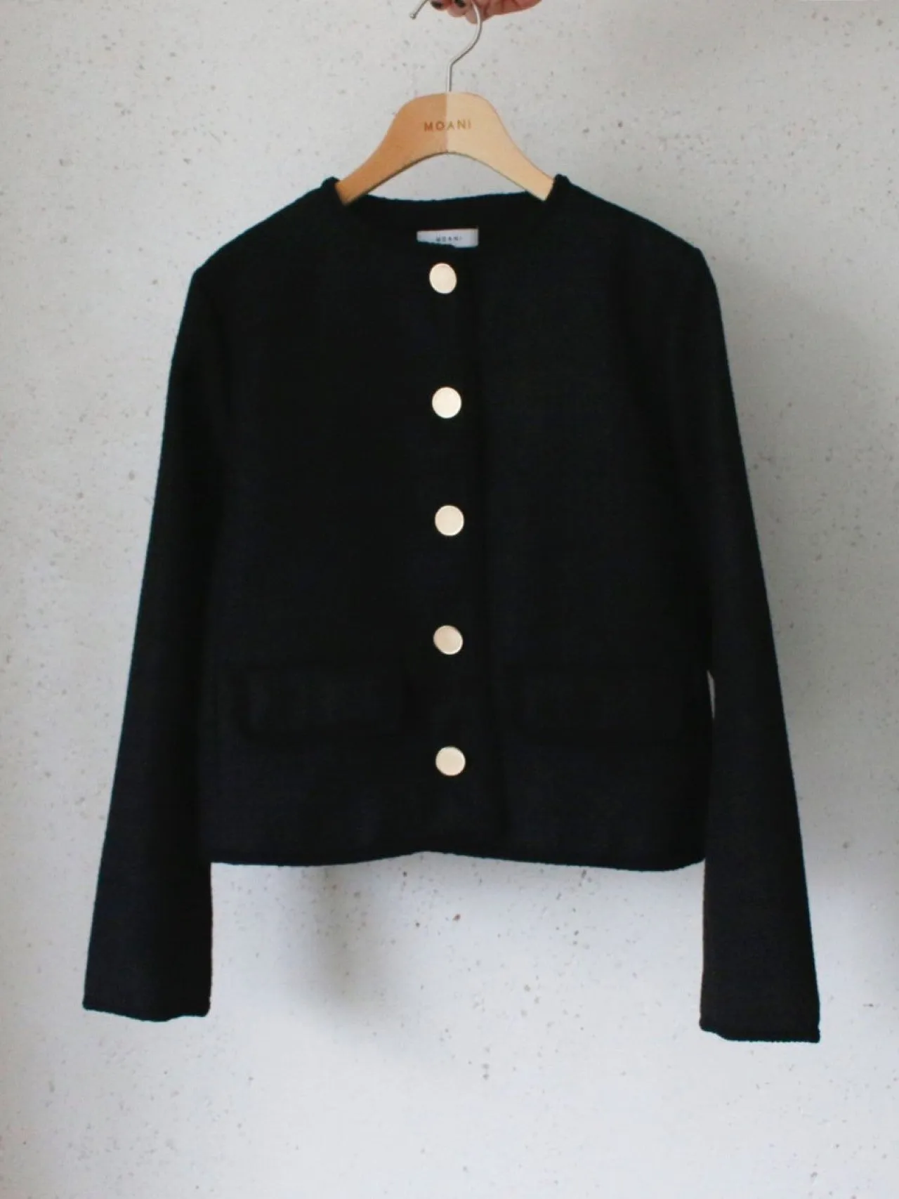 TWEED JACKET WITH GOLD BUTTONS