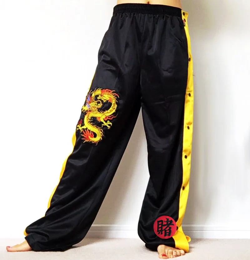 UNISEX DRAGON TRACKSUIT POPPER BUTTONS TROUSERS